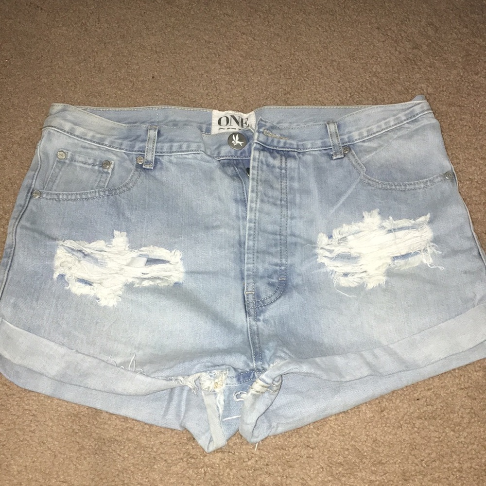 One Teaspoon Outlaw denim shorts